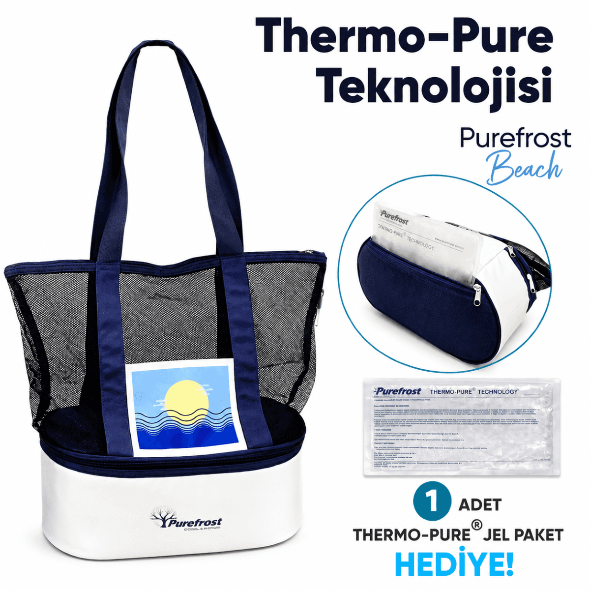 Purefrost PF12 Electric-Free & Ice-Free Thermal Travel Beach Bag 1
