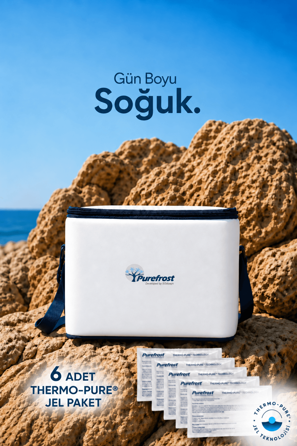 PUREFROST PF15 Folding Ice-Free Cooler Bag 15L | Keeps Cold for Up to 16 Hours